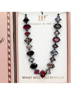 Holiday Jewel Candy Bracelet, Moonlit Merlot, Hematite plating